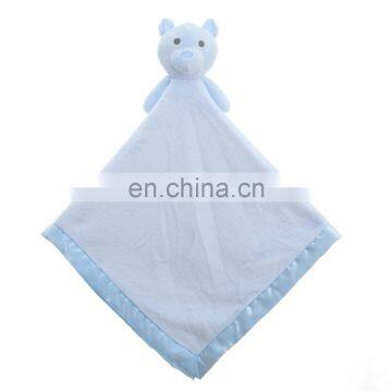 Plush Gift Bear Head Coral Fleece Baby Soothe Blanket For Newborn photo-3