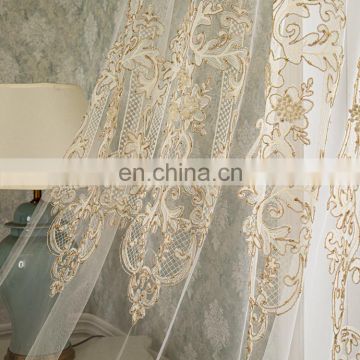 High quality fashionable european sheer luxury home curtains