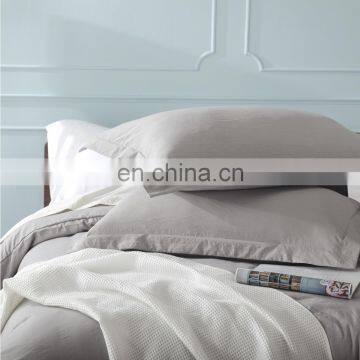 Explosive Products Solid Color Water Wash Cotton King Travel Bedding Duvet Cover Set photo-3