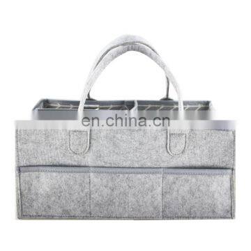 Factory Direct Sale Handmade Felt Diaper Caddy Bag for Travel photo-2