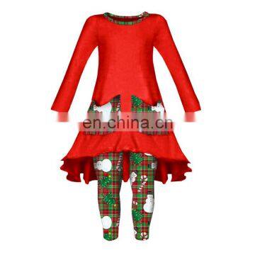 Newest Girl Christmas Saint Clause Outfit Winter Clothing Clothes For Kids photo-2