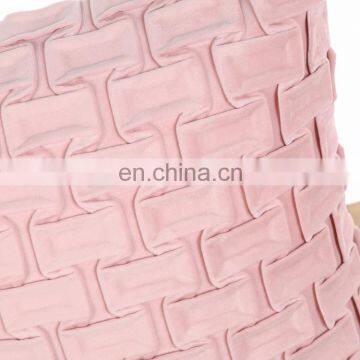 Fashion Soft Hand Home Decor Sofa Wrinkle Velvet Pink Cushion photo-4