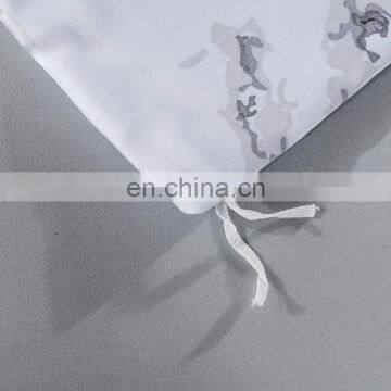 2020 New Design Reactive Printing Washed Silk Polyester Cooling Material Floral 4 Pcs Comforter Bed Linen Bedding Set for Summer photo-6