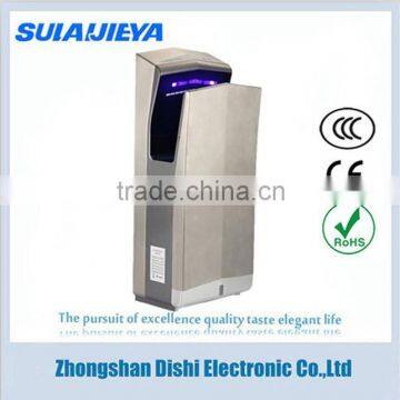 Standing stainless steel automatic jet hand dryer