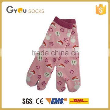 2016colourful Cotton toe socks girls toe socks