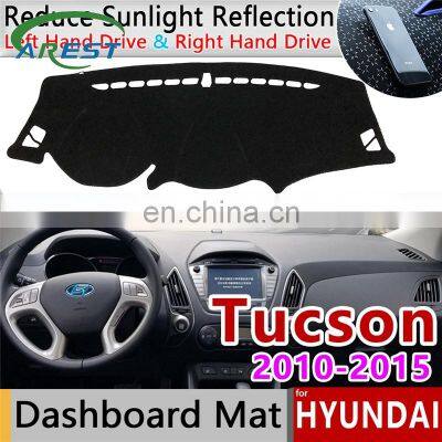 for Hyundai Tucson 2010 2011 2012 2013 2014 2015 LM Ix35 Anti-Slip Mat Dashboard Cover Pad Sunshade Dashmat Protect Accessories