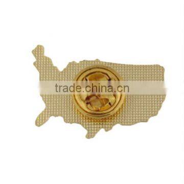 United States Outline American Flag Patriotic Lapel Pin photo-2