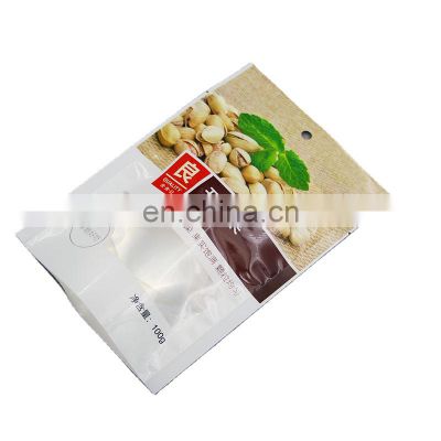 custom bean vacuum food bag for cashew nuts packaging