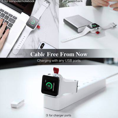 Portable Wireless Charger for IWatch 6 SE 5 4 Charging Stand Apple Watch Series USB Charger photo-3