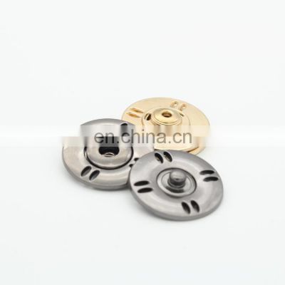 Eight Holes Alloy Sew On Snap Fasteners For Overcoat