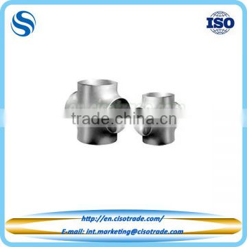 ANSI B16.9 butt weld pipe fitting, equal and reducing Cross,galvanized fitting pipe