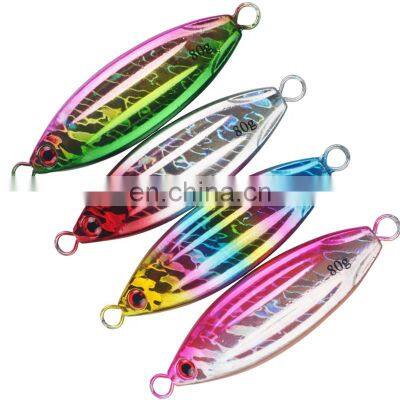 Peche Pesca Isca Metal Slow Jig Casting Spoon 80g 100g 130g Slow Jigging Lure photo-3