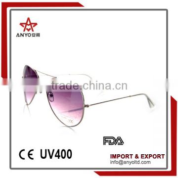 Cheap and fine quality top sale fashion style aviator brand sunglasses