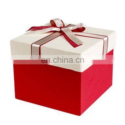 Luxury rigid boxes with ribbons rigid gift boxes for gift packaging with clients logo new design