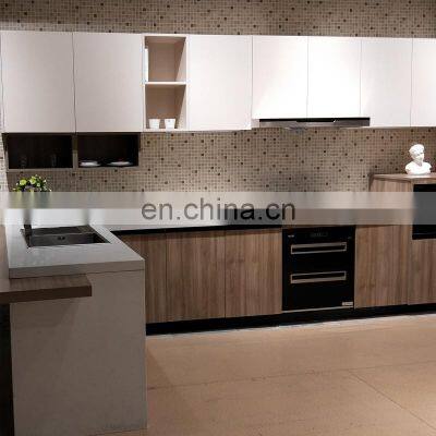 2020 Latest Wholesale Matt Black Lacquer Design Kitchen or PVC Finish Modern Kitchen Cabinet