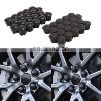 For Tesla Model Y ABS Wheel Center Hub Cover Screw Logo Kit Decorative Tires Modification Car Accessory