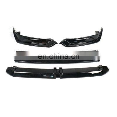 Car Front Bumper Lip Lower Splitter Trim Protection Car Air Dams Automotive Body Kit Painted Black Front Lip For Mustang Mach E