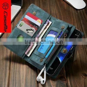 [CASEME]leather wallet case for Samsung S7/S7 edge, for Samsung s7/S7 edge wallet, for hot detachable cell phone wallet case