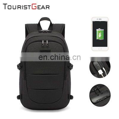 new fashion USB Charging Backpack Laptop Bag Charger Anti Theft Backpack custom logo