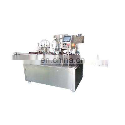 Fully automatic liquid and bottle filling capping machine