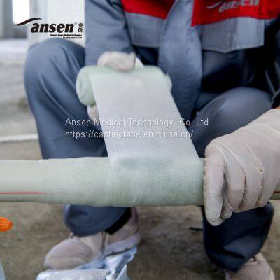 Water Activated Pipe Repair Bandage With Polyurethane Resin Fiberglass Wrap Tape for Hole Sealing photo-4