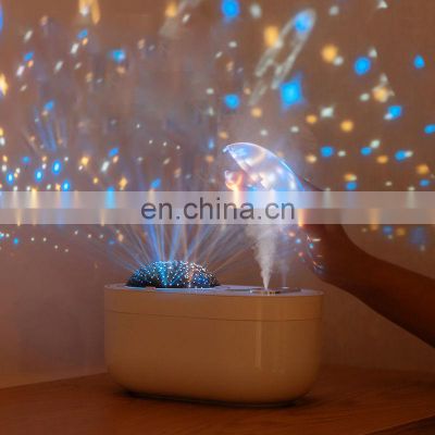 1000ml Large-capacity Water Tank Christmas Gift Children Night Light Romantic Projector Dual Outlet Humidifier