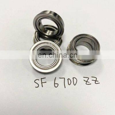 SF6700 ZZ Miniature deep groove ball bearing SF6700-ZZ stainless steel Flange ball bearing SF6700