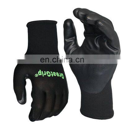 Custom Seamless Knitting NBR Glove Working Micro Foam Technology Nitrile Finish Grease Resistance Gloves Guantes de trabajo Dip