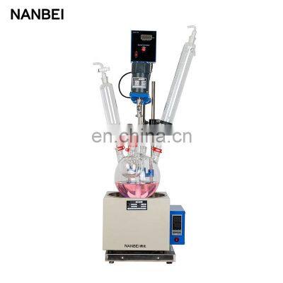 Lab Chemical Single Layer Heated Small Tank Cheap Glass Reactor With Oil Bath photo-2