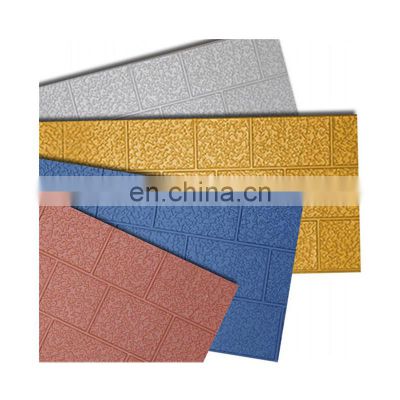 Metal carved insulation sandwich panel sandwich prefab basement wall panel pu foam sandwich wall panel