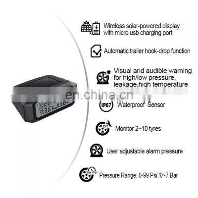 99psi RV Caravan Motorhome Smart Car Tire Pressure Monitoring System 4 Sensor photo-2
