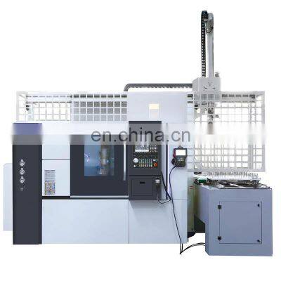 Dual spindle SWL450S/1000 35-degree CNC turning center slant bed lathe machine