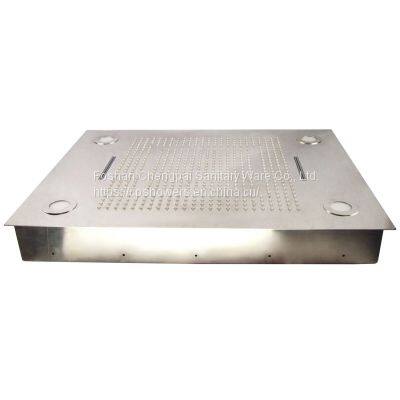 Large Size LED Shower Head Multi-fucntion Showerhead With Rainfall Waterfall Rain Curtain photo-2