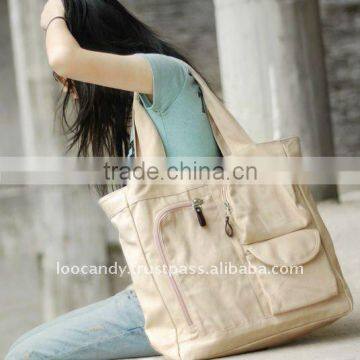 Ladies canvas shopping bag