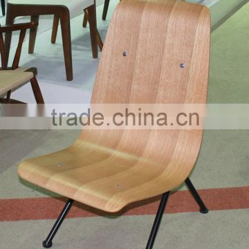 Replica European style powder coated steel frame plywood Jean Prouve Antony Chair for living room