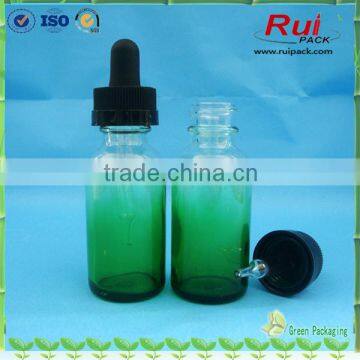 30ml Surface Printed Glass Bottle, Spraying Blue Glass Bottle, Essential Oil Blue Glass Dropper Bottle photo-4