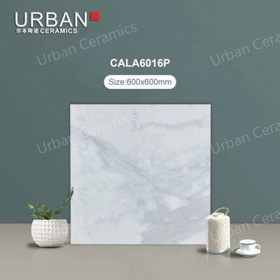 2025 New Design 600X600mm Vitrified Ceramic Glazed Polished Porcelain Marble Floor Wall Tile