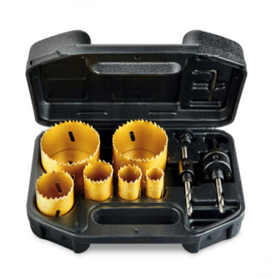 10pcs Wood and Metal Drill Hole Cutting Carbon Steel Wood Hole Saw Set Bi-Metal Hole Saw Kit @ Workiotools photo-2