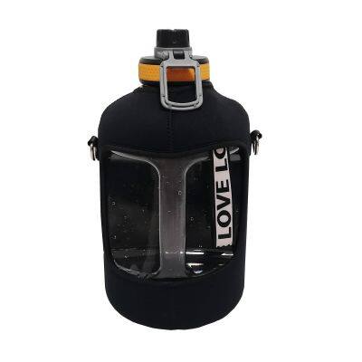 2.2L Half Gallon Jug Cover Insulated Storage Neoprene Water Bottle Cooler Sleeve Bag Pouch Holder With Shoulder Strap photo-2