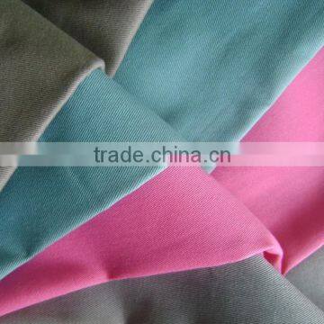 china manufacturer peached cotton spandex twill fabric