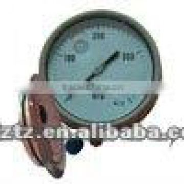 all stainless steel oil-filled pressure gauge