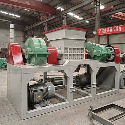 Waste Plastic Paper Cardboard Double Shaft Shredder Machine Dual Axis Shredder for Metal Shell Paper Roller photo-6