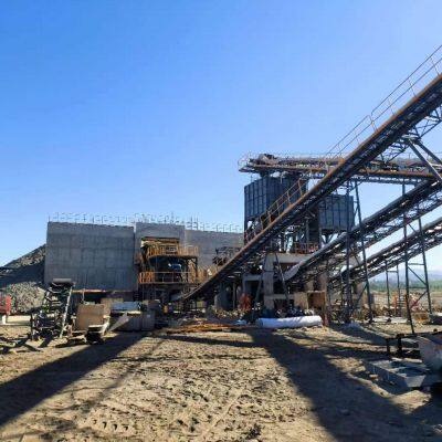 250-275 Тонн в час сталелитейный завод-крашер с конусным крошителем HST315 и виброситом 2760 для готового материала размером 0-15 мм