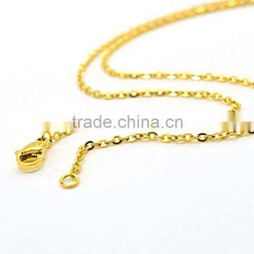 Fashion Long Chain Necklaces Custom Size Gold Plating Thin Neckalce Chain photo-2