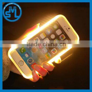 2016 New product power bank PC Illuminated selfie LED light lumee Phone Case for iphone 5 5s 5se 6 6s 6 plus 6s plus