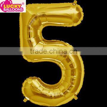 16" party festival decoration air-filled number balloons wholesale