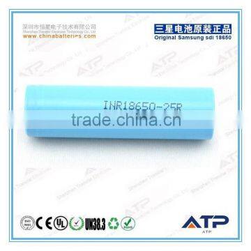 Wholesale Alibaba Samsung 18650 Battery / INR18650-25R 2500MAH 3.6v 20A High Discharge Rate 18650