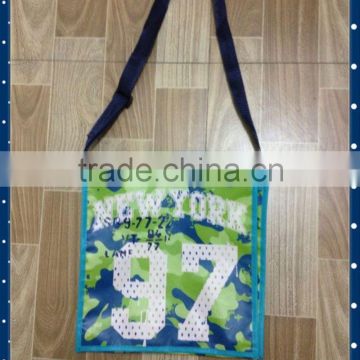 2014 kids love design pp lamination custom woven school bag