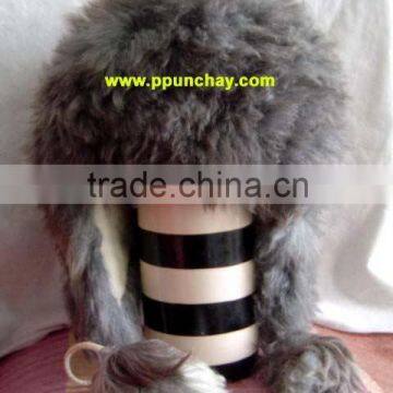 Fur Alpaca Earflap Hat Chullo Peru