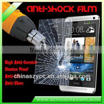 2013 New Products PAC 4-6H Hardness Factory Supply Anti-shatter Screen Film For HTC one